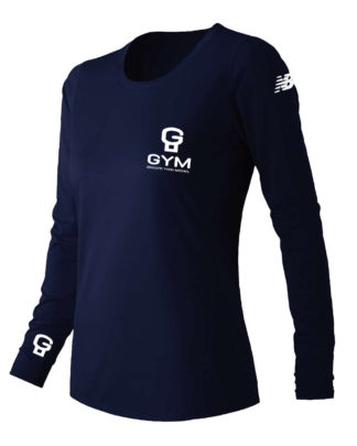 T-shirt à manches longues pour femmes marine