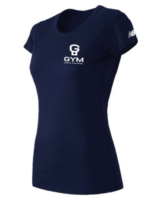 T-shirt à manches courtes pour femmes marine